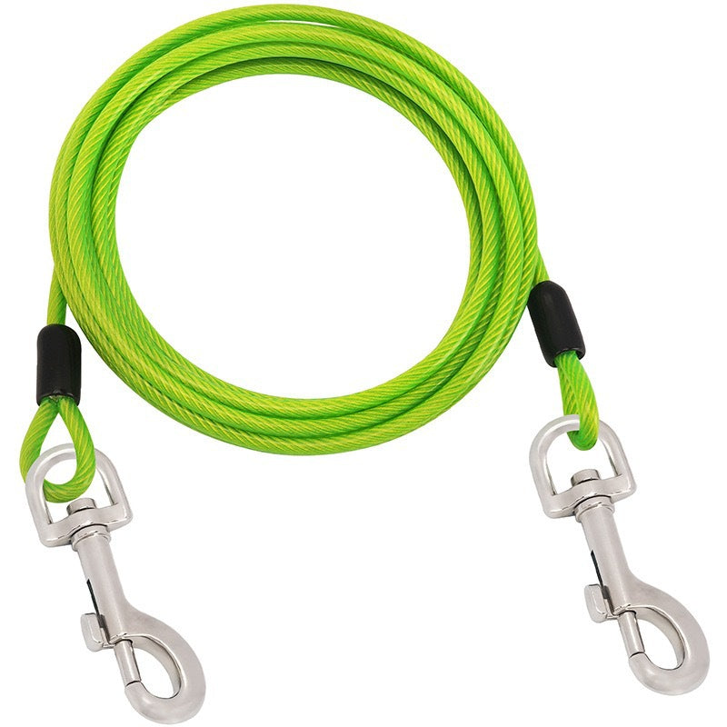 Heavy-Duty Dog Tie Out Cable Anti-Bite, Outdoor Leash 1.5M - 10M