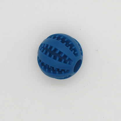 Durable Dog Ball Chew Toy for Dental Health and Treat Fun - 7CM