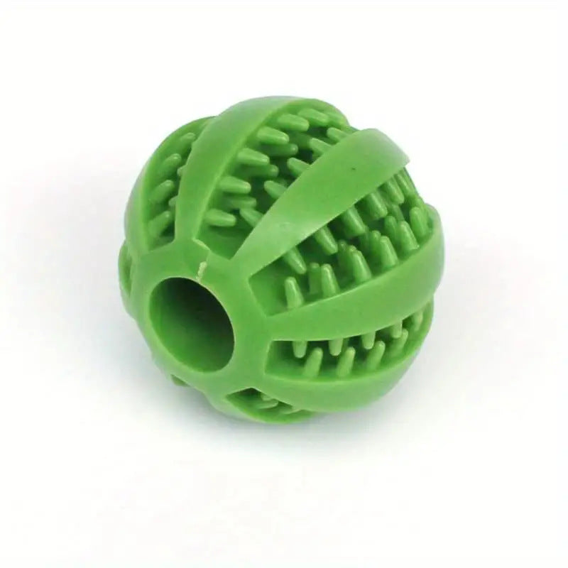 Durable Dog Ball Chew Toy for Dental Health and Treat Fun - 7CM