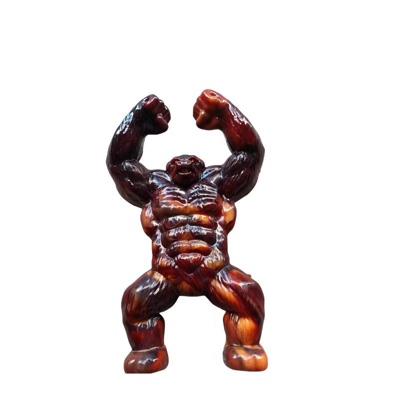 gorilla shape dog chew toy durable  nylon beef-flavored toy