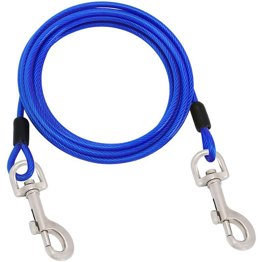 Heavy-Duty Dog Tie Out Cable  Anti-Bite,  Outdoor Leash 1.5M - 10M