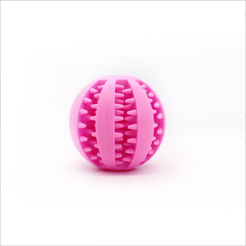 Durable Dog Ball Chew Toy for Dental Health and Treat Fun - 7CM