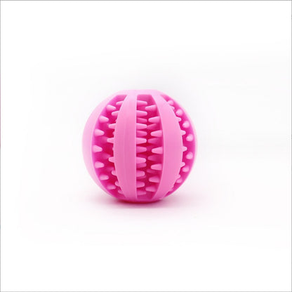 Durable Dog Ball Chew Toy for Dental Health and Treat Fun - 7CM