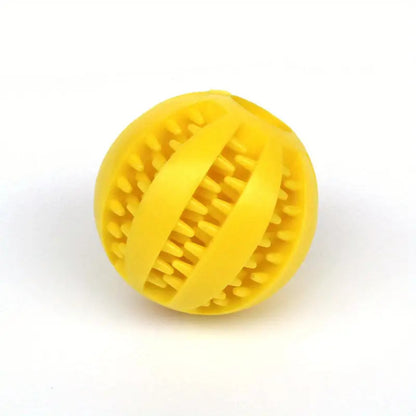 Durable Dog Ball Chew Toy for Dental Health and Treat Fun - 7CM
