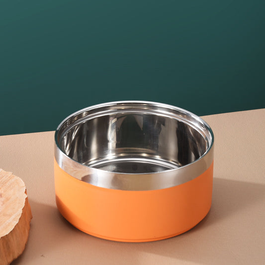 Vivid Stainless Steel Dog Bowl – Durable, Non-Slip Feeding Bowl for Pets