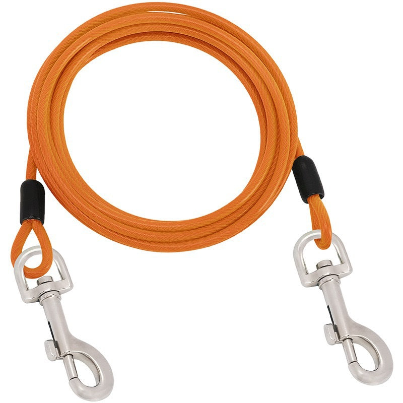 Heavy-Duty Dog Tie Out Cable  Anti-Bite,  Outdoor Leash 1.5M - 10M