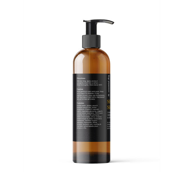 Natural Sensitive Dog Shampoo (Chamomile, Sweet Orange and Rosewood) – 250ml