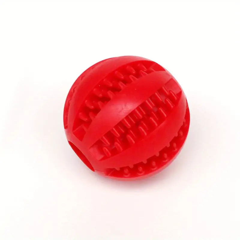 Durable Dog Ball Chew Toy for Dental Health and Treat Fun - 7CM