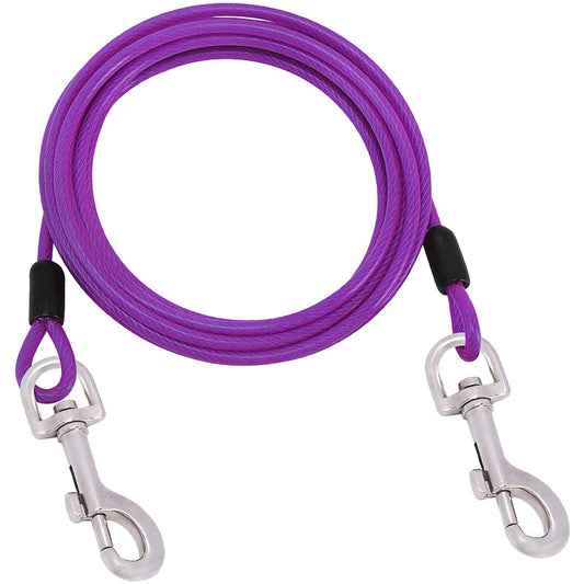 Heavy-Duty Dog Tie Out Cable  Anti-Bite,  Outdoor Leash 1.5M - 10M
